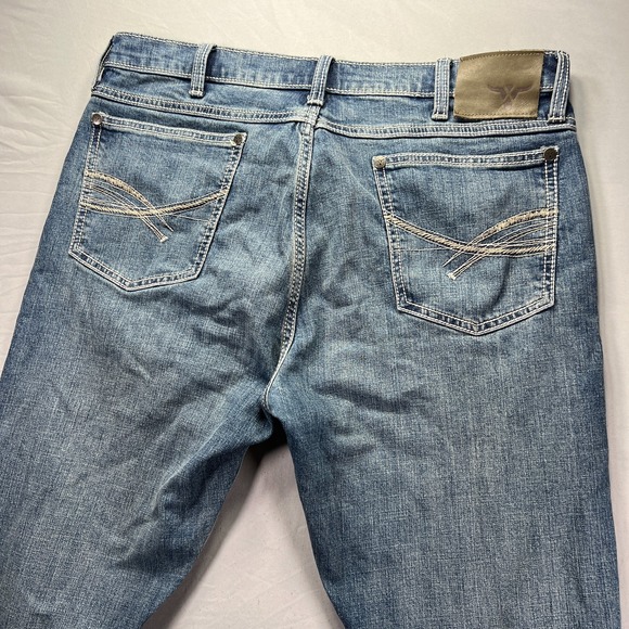 Wrangler 20X Jeans Mens 34x32 (Fits 36x32) Straight Leg Cowboy Western Denim - Picture 1 of 11
